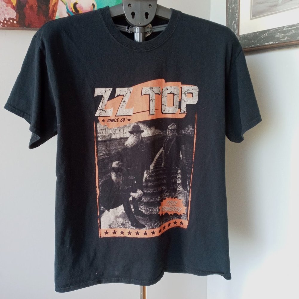 ZZ TOP Tres Hombres 2018 Tour  black Tee Size Large